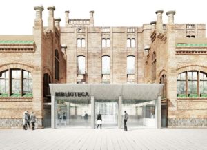 Imatge del projecte d'ampliació de la biblioteca municipal