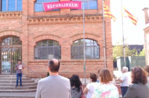 Lectura del manifest "Compromís amb la República Catalana".