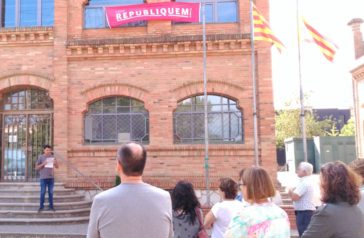 Lectura del manifest "Compromís amb la República Catalana".