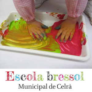 Portada del llibret informatiu de l'Escola Bressol Municipal de Celrà