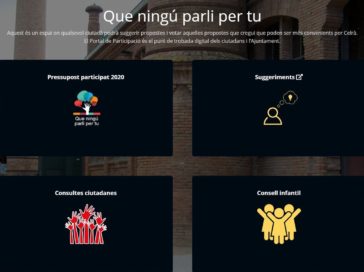 Imatge del web de participació de celra.cat