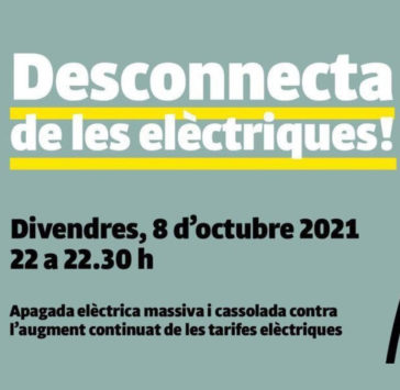 Cartell Desconnecta de les elèctriques