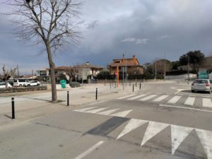 Detall d'una de les actuacions a la carretera de Juià