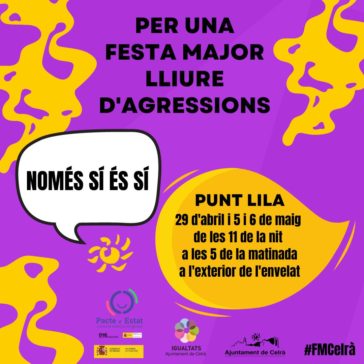 Imatge de promoció del Punt Lila a la Festa Major de Celrà