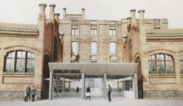 Imatge del projecte d'ampliació de la biblioteca municipal