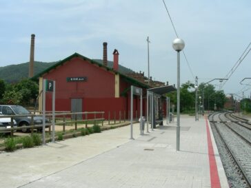 Imatge de l'estació de Celrà